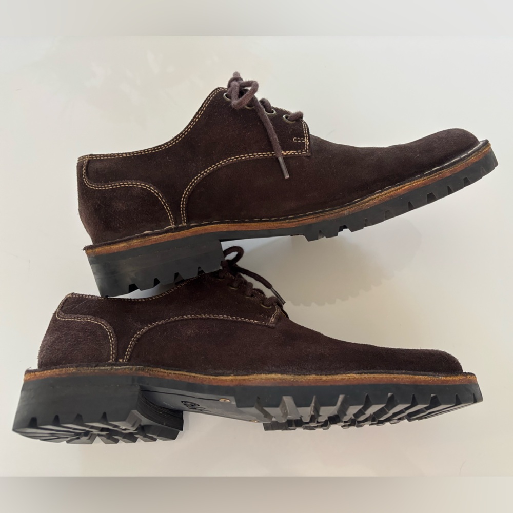 Cole Haan Nike Air Brown Suede Oxfords - Picture 2 of 4